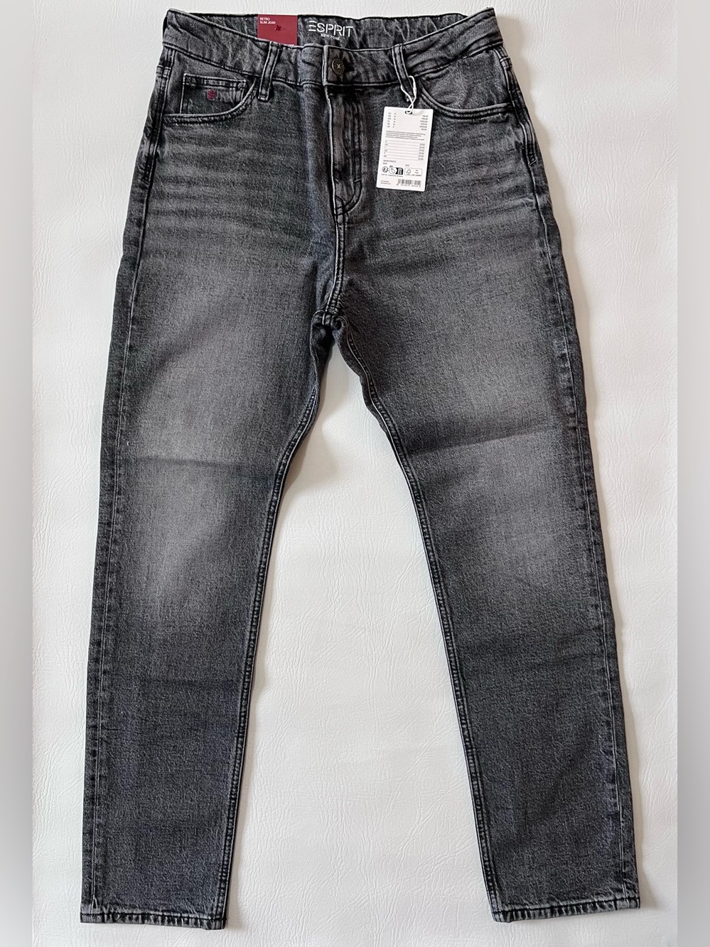 Esprit Straight Leg Jeans in Charcoal Gray